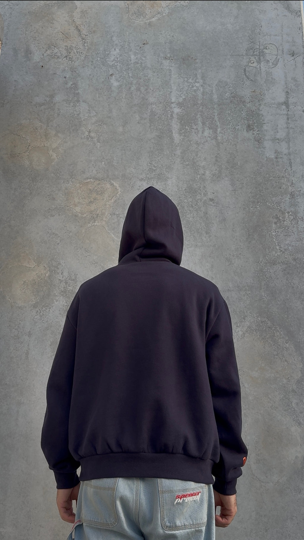 Established Hoodie Navy/Orange