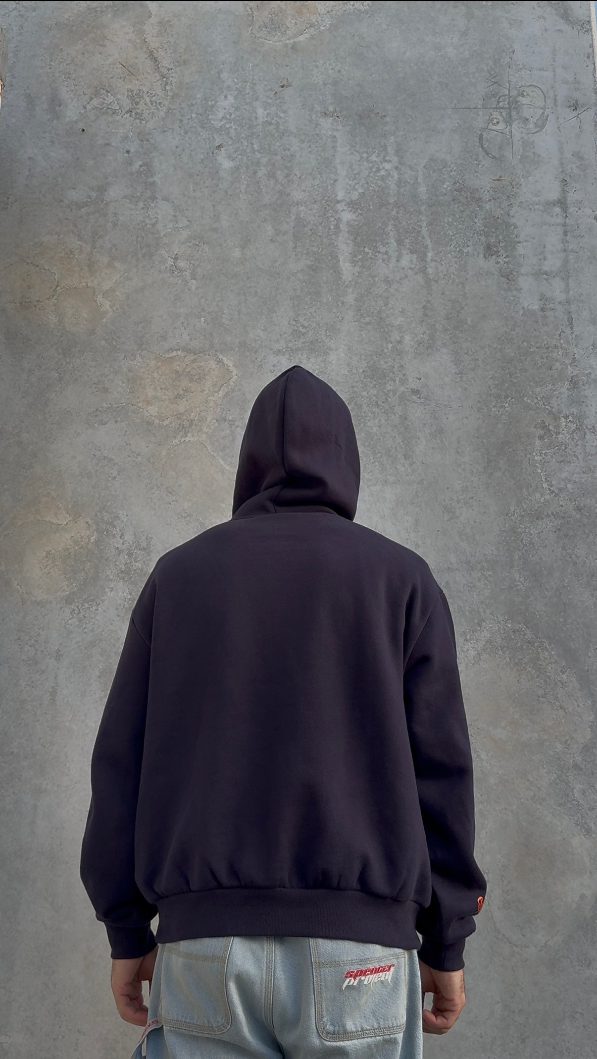 Established Hoodie Navy/Orange
