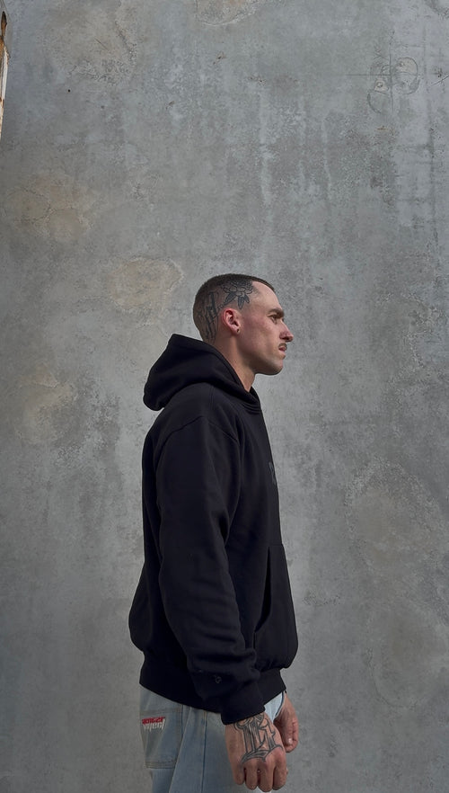 Established Hoodie Black/Charcoal