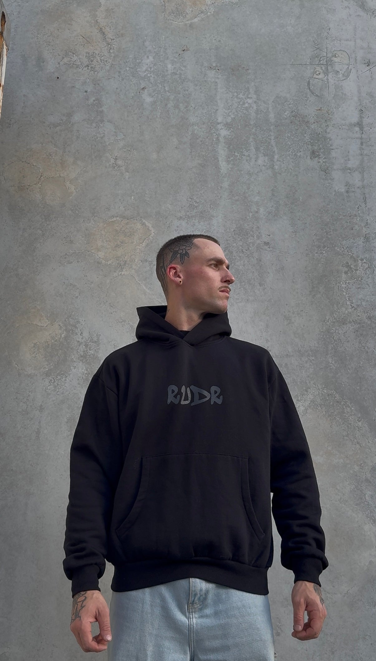 Established Hoodie Black/Charcoal